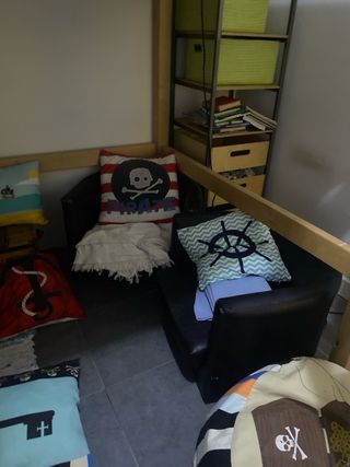 Litera/cama alta matrimonio modificada para niño