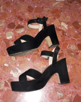 Sandalias mujer negro