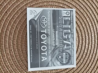 Rubiales Liga Este 04/05 sin pegar Original