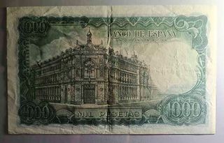Billete España 1000 pesetas 1971 Echegaray