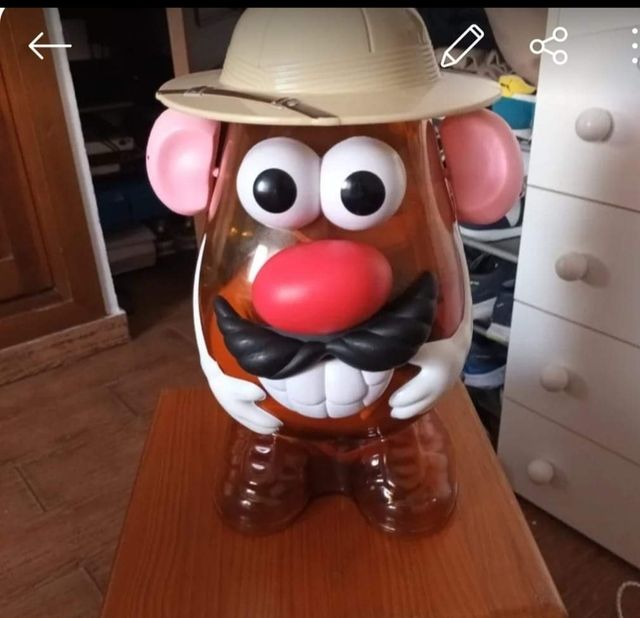 Potato grande con piezas dentro