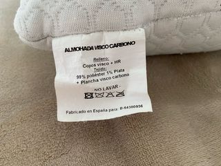 Almohada de carbono activo copos viscoelasticos