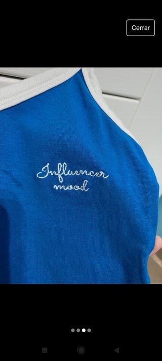 Top azul pull & bear