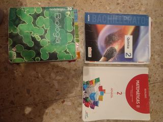 Biología, matematicas II y quimica 2bach