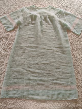 Camisón transparente manga corta 