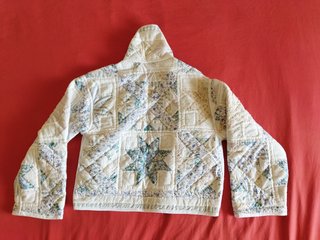 Giacca donna in cotone con patchwork