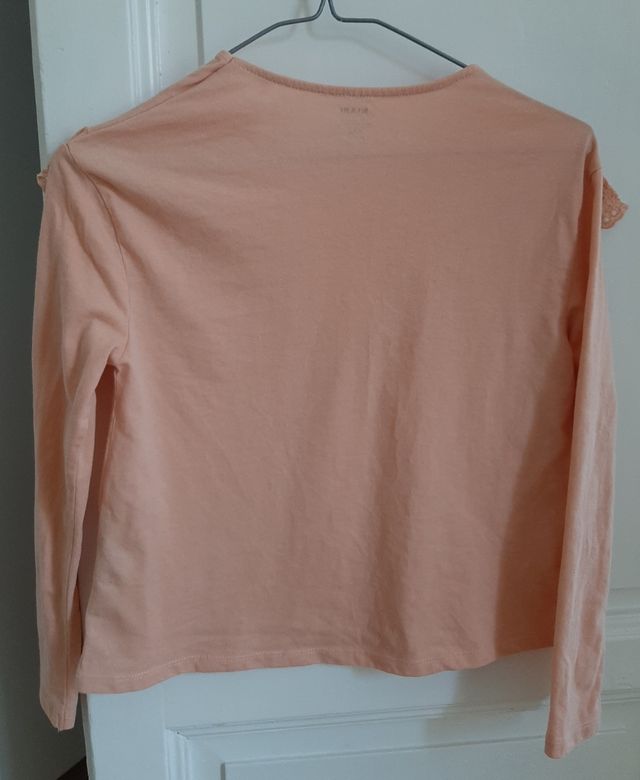 Camiseta niña volantes manga larga