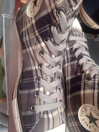 Converse All Star Botas, Gris, Textil/Lino, 44