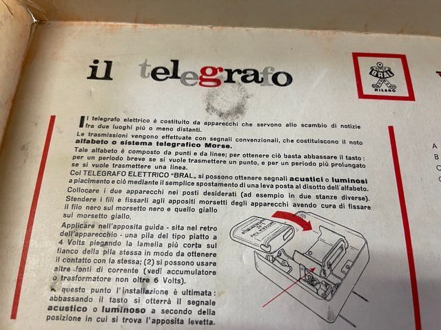 Gioco Telegrafo Vintage 1950