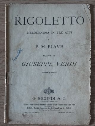 Libretto Rigoletto di G. Verdi