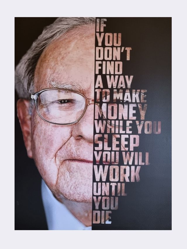 Cita inspiradora de Warren Buffet en Lienzo