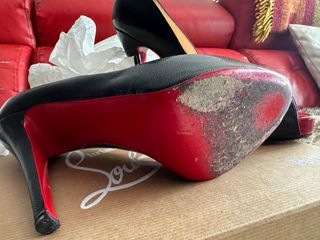 Laboutin plataforma peep toe