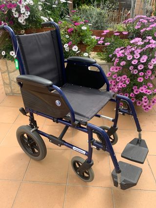 Silla de ruedas plegable aluminio