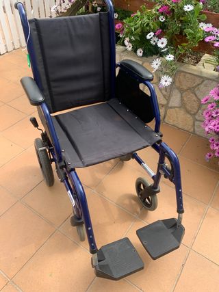 Silla de ruedas plegable aluminio