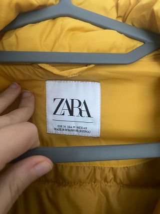 Chaleco acolchado mostaza Talla M