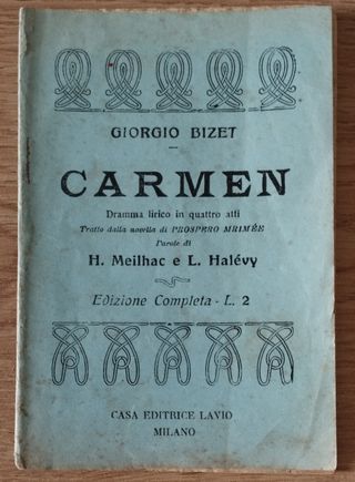 Libretto Carmen di G. Bizet