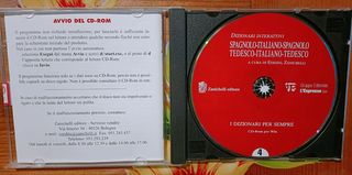 CDRom Dizionari Spagnolo Italiano Tedesco Italiano