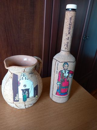 Brocca e bottiglia in sughero