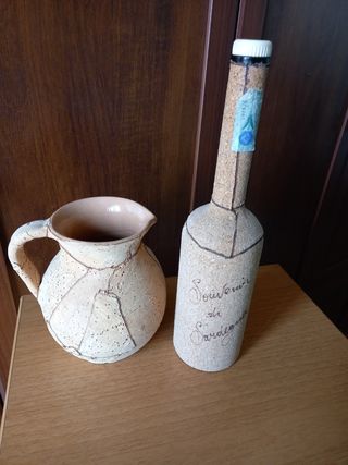 Brocca e bottiglia in sughero