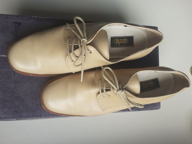 Zapatos cordones piel