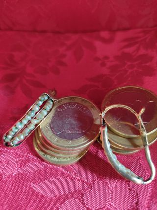 Pendientes de segoviana antiguos de oro
