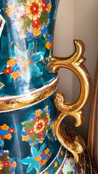 Jarrón de porcelana china , grande