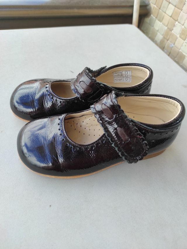 Bailarinas de piel negras talla 24