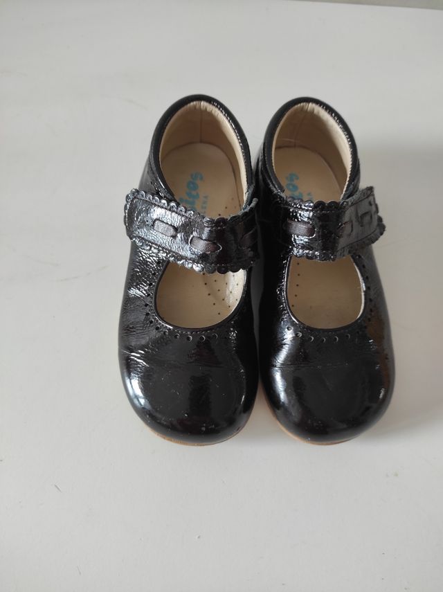 Bailarinas de piel negras talla 24