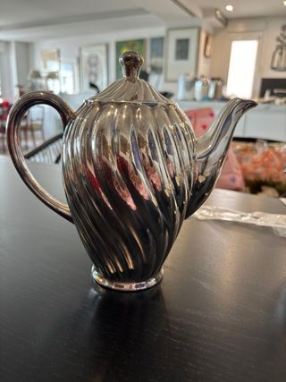 Juego cafe de plata y porcelana