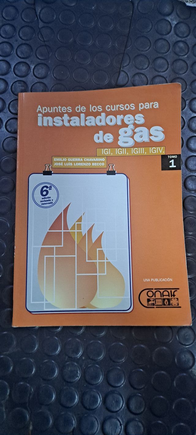 Libros de instalador de gas.