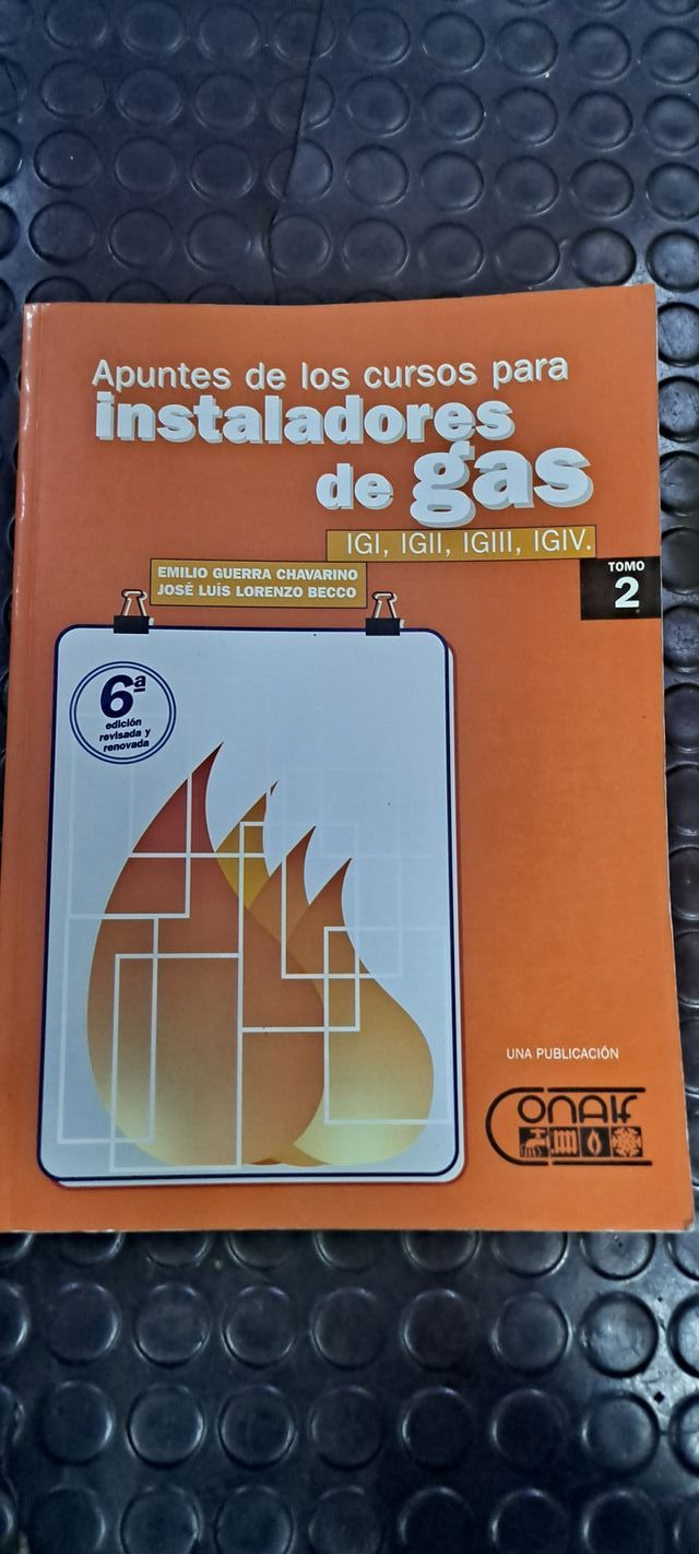 Libros de instalador de gas.