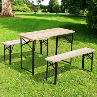 Set Birreria 1 Tavolo (120x50cm) 2 Panche (120x25c