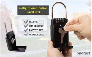 CAJA SEGURIDAD FORMA CANDADO CON CONTRASEÑA