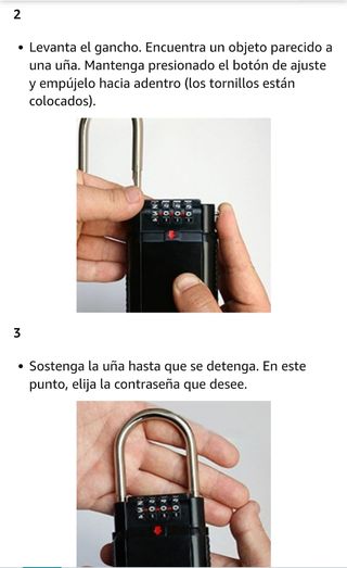 CAJA SEGURIDAD FORMA CANDADO CON CONTRASEÑA