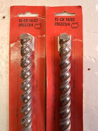 Hilti TE-CX SDS PLUS 1x16/220mm 2 piezas