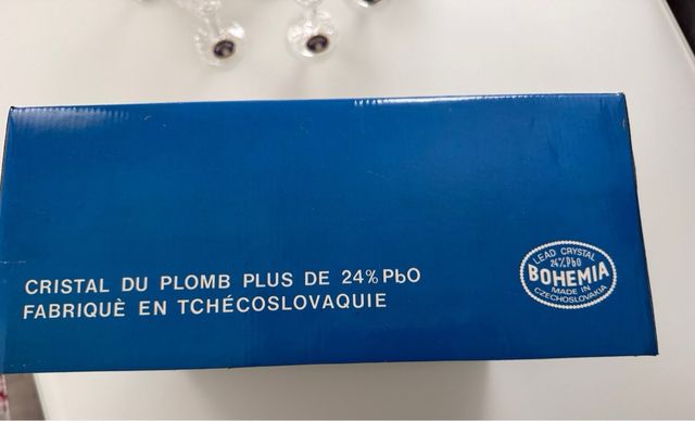 Sherry set de cristal de bohemia