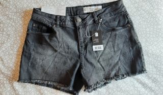 Jeans Corti Donna NUOVI *40 Trendy Orlo Sfrangiato