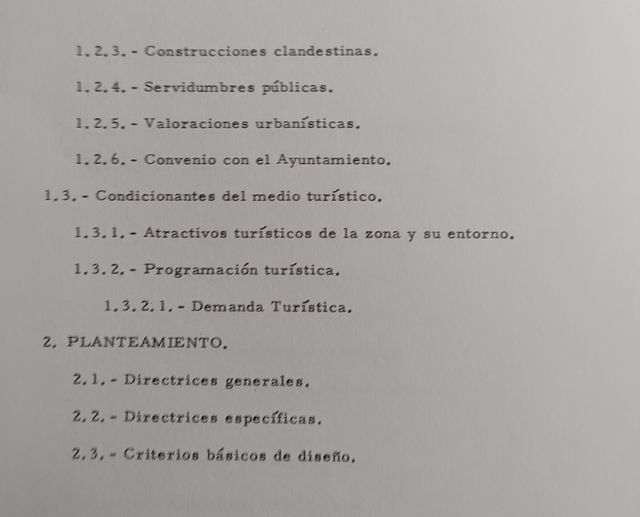 Plan Ordenación 1969 Playa Las Teresitas