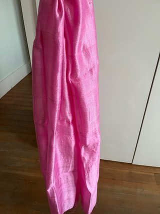 Pashmina seda rosa fucsia