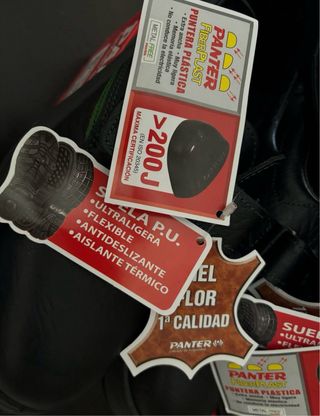 2 pares Zapatos seguridad Panter 44