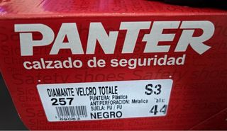 2 pares Zapatos seguridad Panter 44