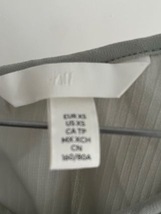 Vestido corto HyM gasa verde agua