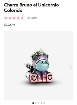 Charm pulsera Pandora - Unicornio