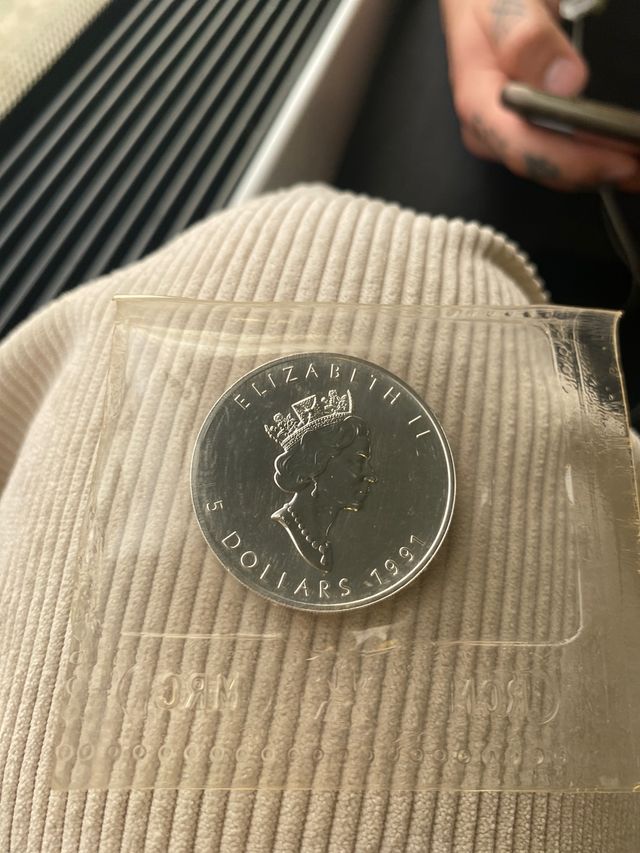 Moneda de plata Canadá