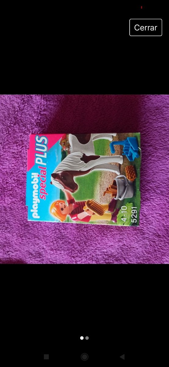 Cuidadora de caballo con caballo Playmobil