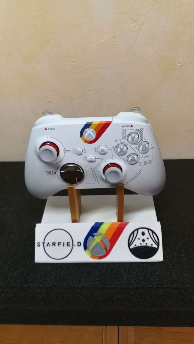 stand Expositor mando starfield para xbox