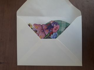 Tarjeta pop-up jardín de mariposas