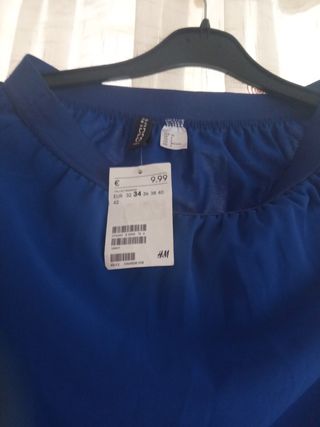 Minifalda con gasa larga  de h&m