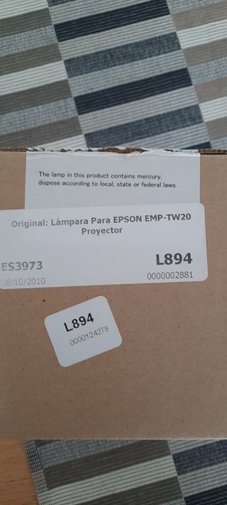 Lámpara proyector Epson ELPLP33