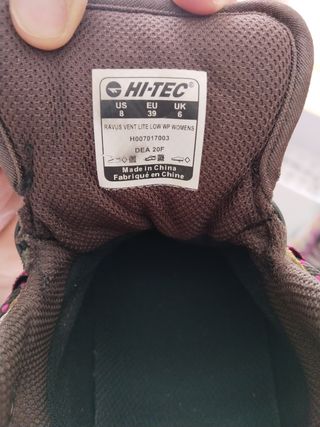 Zapatillas montaña senderismo trekking